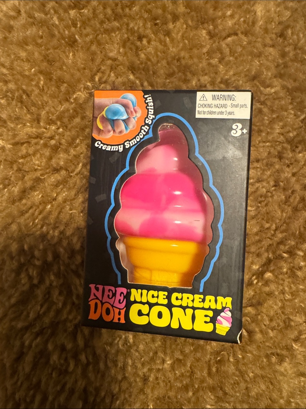 Needing Pink Nice Cream Cone Squishy Toy